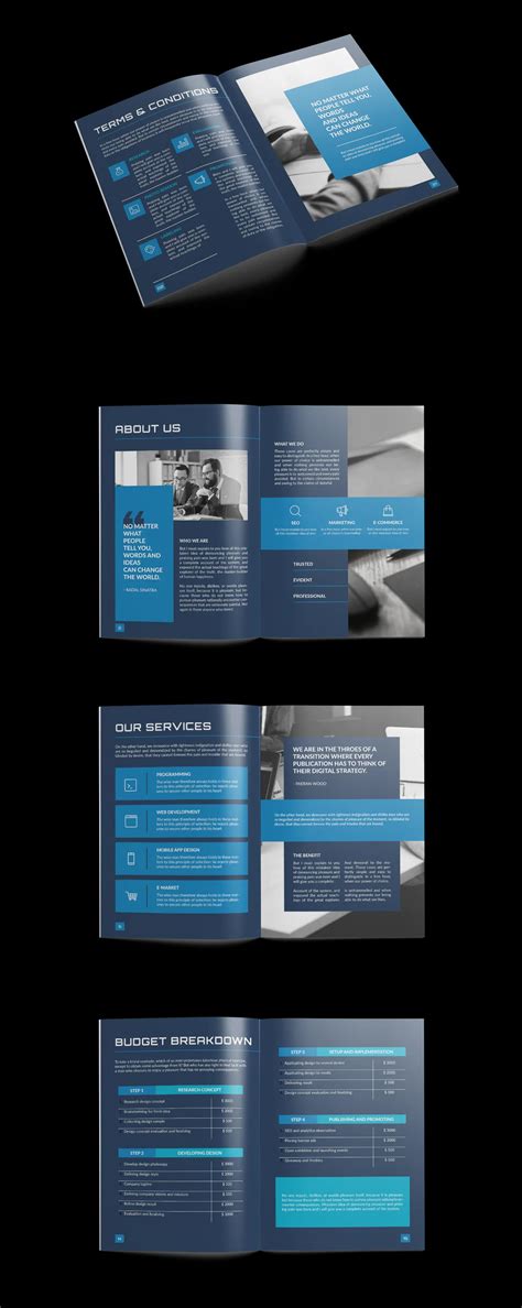 Modern Proposal Template InDesign INDD | Proposal templates, Proposal, Brochure template