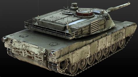 m1 abrams tank 3d model