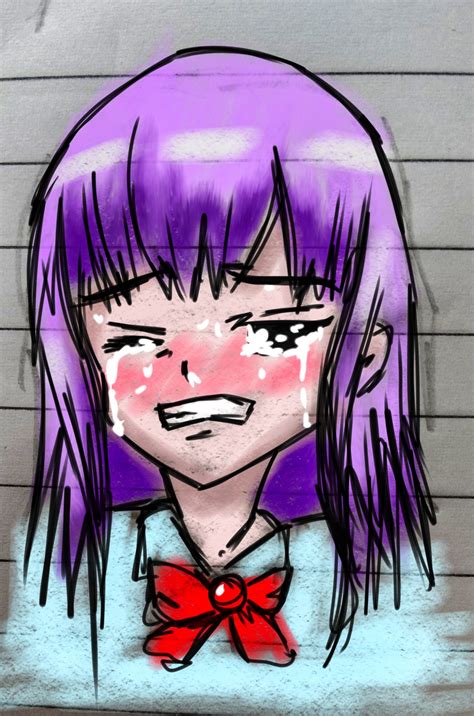 crying anime girl Blank Template - Imgflip