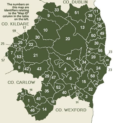 Wicklow civil parishes