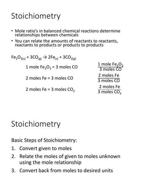 Stoichiometry PDF | PDF | Mass Concentration (Chemistry) | Stoichiometry