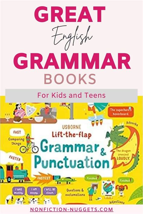 Great English Grammar Books for Kids & Teens | Grammar book, English grammar book, Literacy books