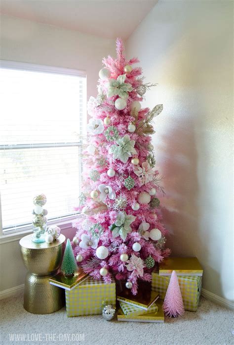 Pink & Gold Christmas Tree - Love The Day