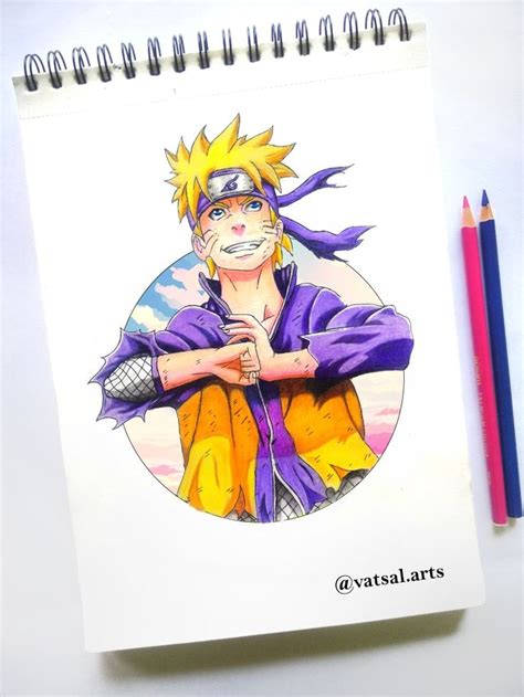 Naruto's Colour Drawing | Colorful drawings, Anime character drawing ...