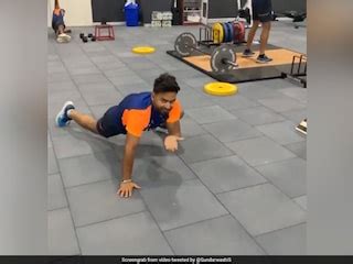 IND vs ENG: Rishabh Pant Does "Spiderman" Workout Ahead Of Third Test ...