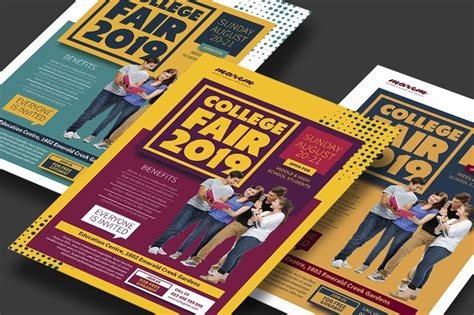 College Fair Flyer | Flyer, Free psd flyer templates, Flyer template