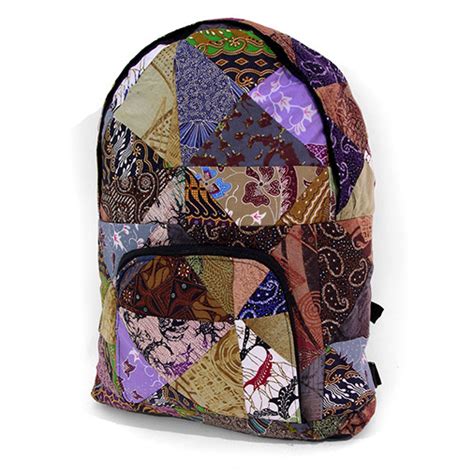 Multi Coloured Patchwork Backpack - Siesta UK