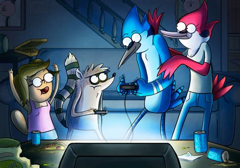 Friend Group - Regular Show Fan Art (41469042) - Fanpop