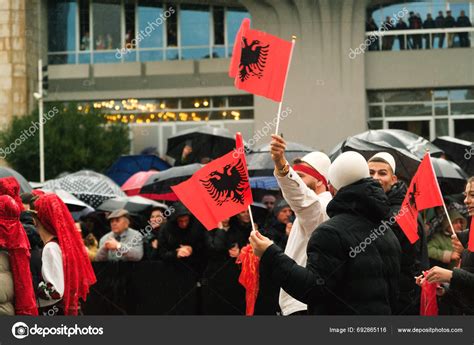 Tirana Albania November 2023 Avenue Martyrs Nation Mother Teresa Palace – Stock Editorial Photo ...