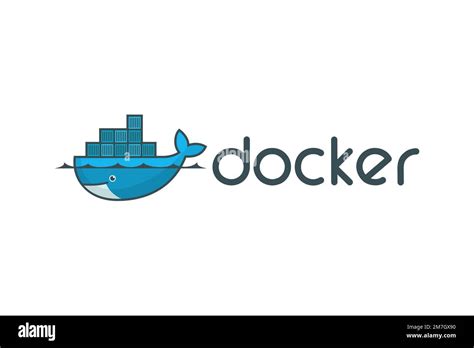 Docker software, Logo, White background Stock Photo - Alamy