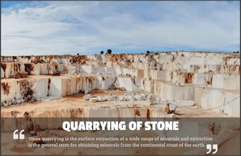 Quarrying of Stone: Types, Methods & Tools