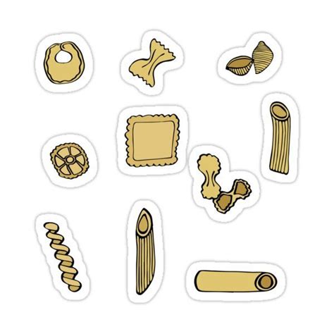 Pasta Sticker by srucci | Scrapbook stickers printable, Stickers, Vinyl ...