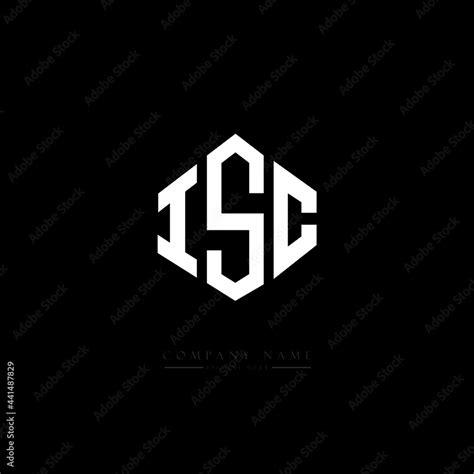 ISC letter logo design with polygon shape. ISC polygon logo monogram. ISC cube logo design. ISC ...