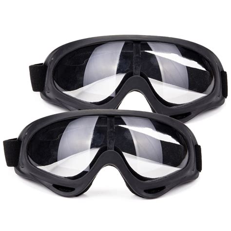 C.F.GOGGLE 2 Pairs Ski Goggles, Snowboard Goggles Skate Glasses, Motorcycle Cycling Goggles for ...