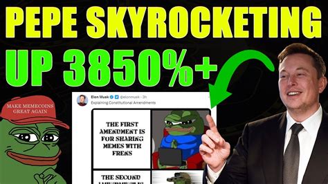 PEPE COIN IS SKYROCKETING AGAIN! AFTER ELON MUSK TWEETED ABOUT PEPE ...