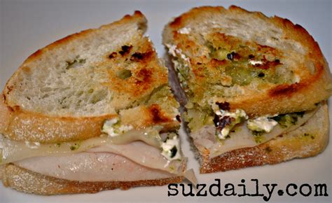 Panini Sandwich with Pesto and Goat Cheese – Suz Daily