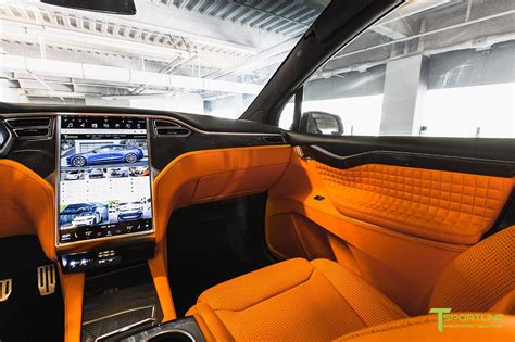 T Largo 7: Black and Orange Tesla Model X by T Sportline - GTspirit