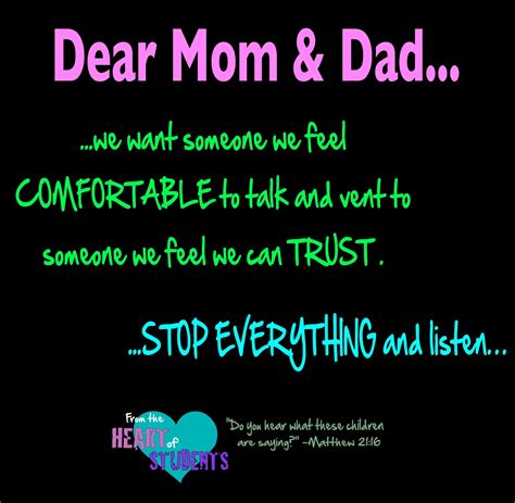 Dear Mom And Dad Quotes. QuotesGram