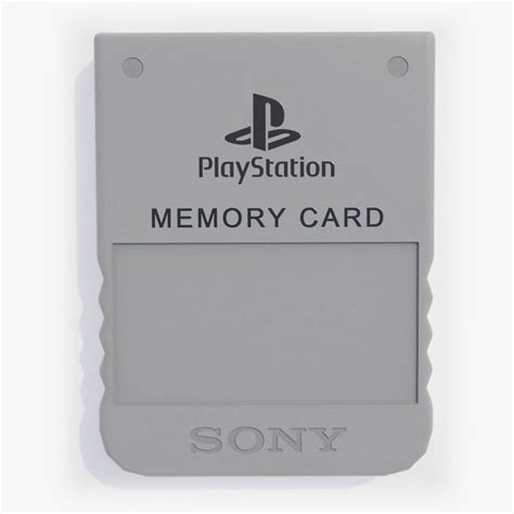 Free 3D Sony Playstation One Memory Card - TurboSquid 1950150