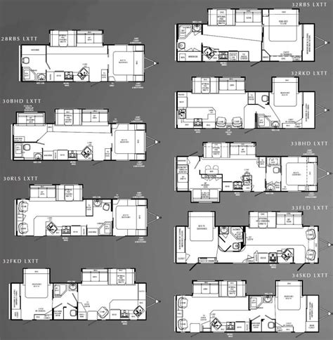 1999 Fleetwood Wilderness Travel Trailer Floor Plans