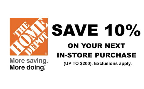 Home Depot 10% Off Printable Coupon Delivered Instantly to your Inbox | Quik Coupons