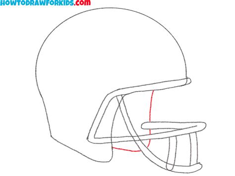 How to Draw a Football Helmet - Easy Drawing Tutorial For Kids