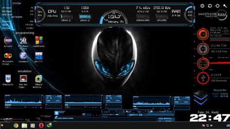 Alienware Theme,will make you as a hacker: Alienware theme,will make you a hacker.....