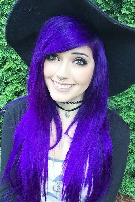 Pretty Emo Girls With Purple Hair