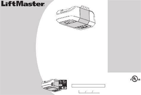 LiftMaster 8355 - 1/2 hp Garage Door Opener Installation instructions ...