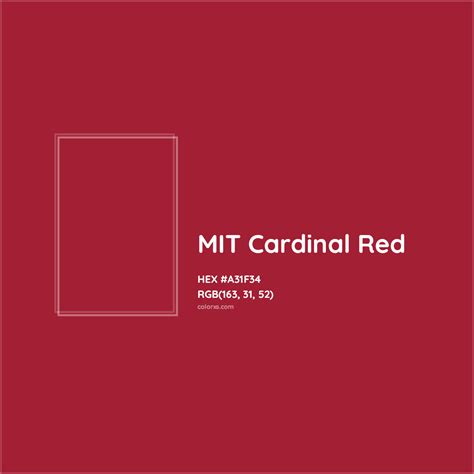 About MIT Cardinal Red Color - Color codes, similar colors and paints ...