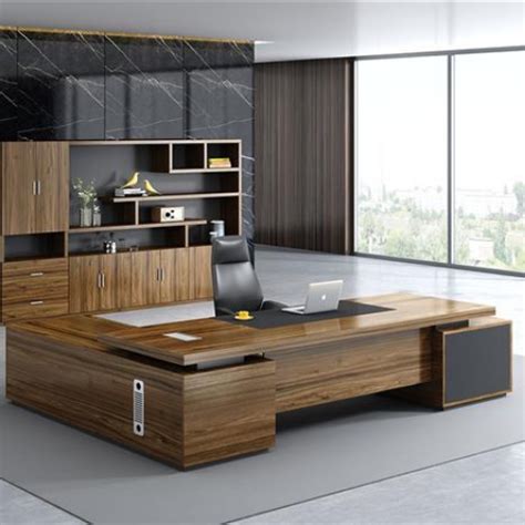 Office Furniture Executive Ceo Computer Table Luxury L Shaped Wood Working Office Desk Buy ...