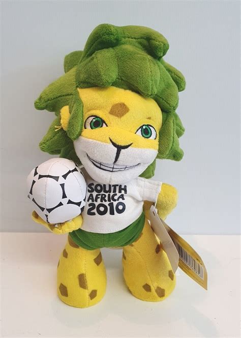 Official South Africa FIFA World Cup 2010 Zakumi Mascot Plush with Tags | eBay