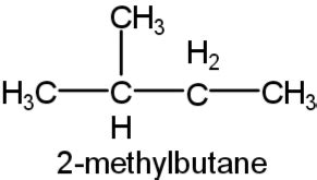 Draw the structure for 2-methylbutane. | Homework.Study.com