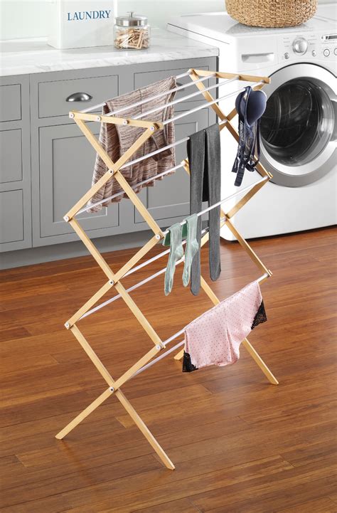 Whitmor 6026-2415 Natural Wood Clothes Drying Rack - Walmart.com - Walmart.com