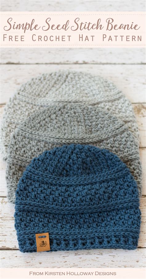 Crochet Beanie Hat Pattern Free - Amelia's Crochet