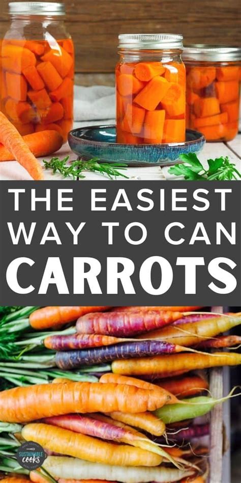 Canning Carrots {How to Can Carrots} - Sustainable Cooks