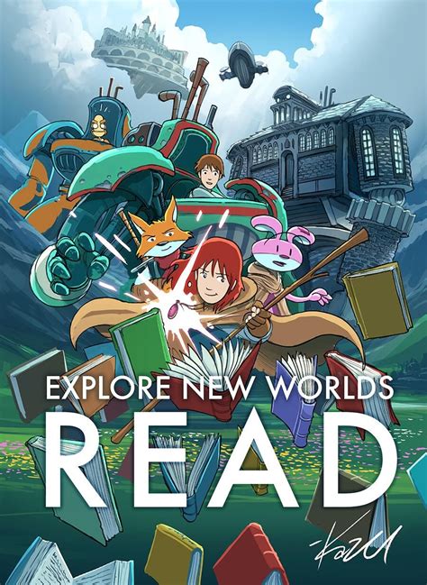 Explore New Worlds: Read by Kazu Kibuishi. Amulet-themed poster for ...