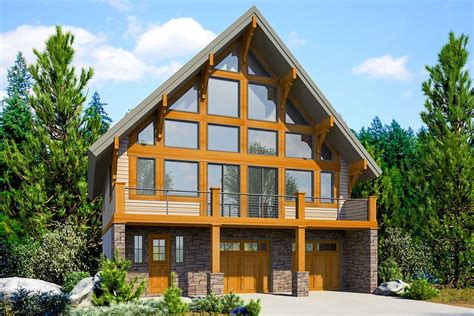 Modern Chalet for the Front-View Lot - 23768JD | Architectural Designs - House Plans