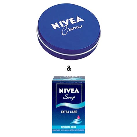 Nivea Bar Soap Extra Care For Normal Skin(100G Approx.) 806958 & Nivea Cream (20Ml) 757329 ...