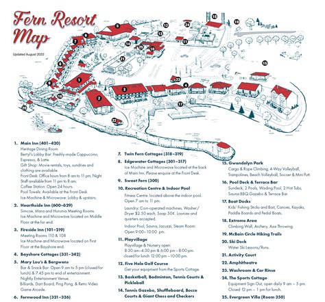 Fern Property Map - Fern Resort | Ontario's All-inclusive Resort