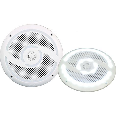 RV Media 6 Inch 200 Watt LED Waterproof RV & Outdoor Speakers Lights ...