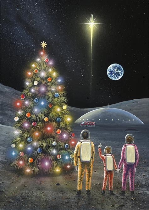 Christmas On The Moon, Space Art Photograph by Richard Bizley - Pixels