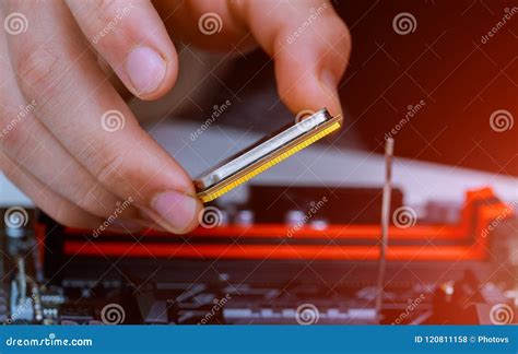 Installation of Modern Processor in CPU Socket on the Motherboard Stock Photo - Image of device ...