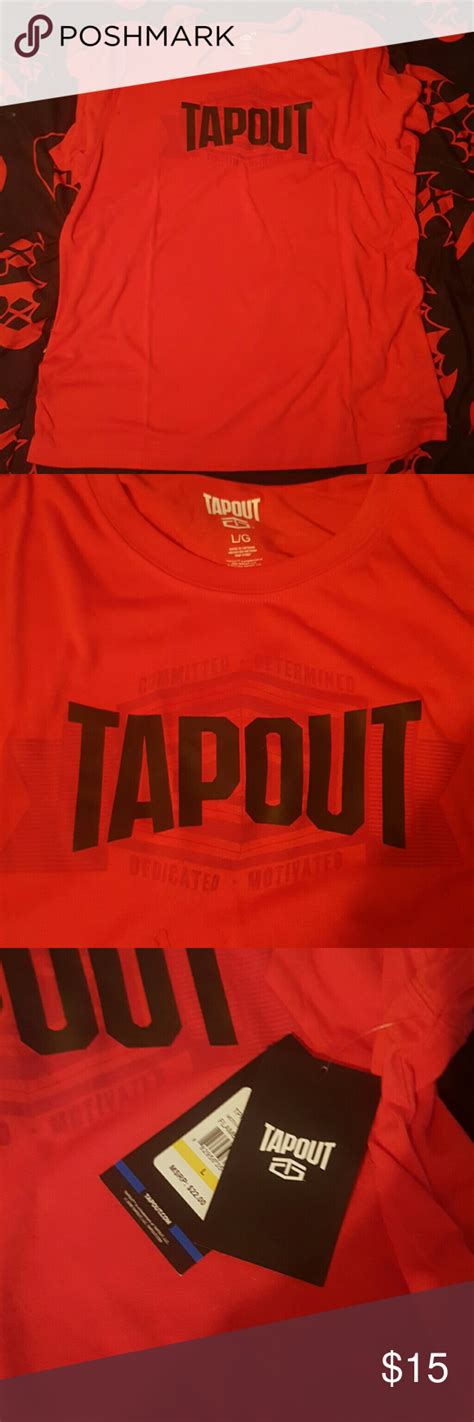 NWT red tapout shirt mens size large workout | Mens shirts, Shirts, Red ...