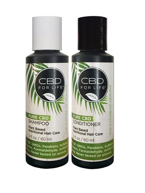 CBD FOR LIFE Haircare Combo - Travel Size - Cool Blue Distribution