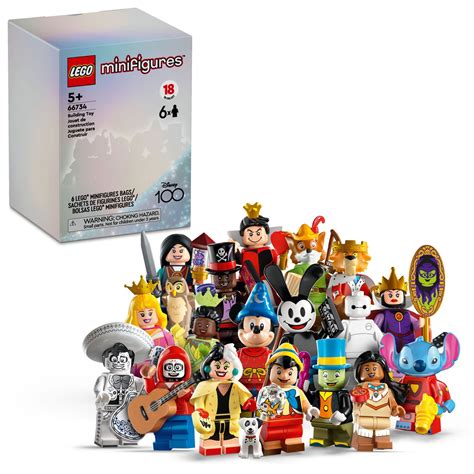 LEGO Minifigures Disney 100 6 Pack 66734 Limited Edition Collectible Figures, Surprise Buildable ...