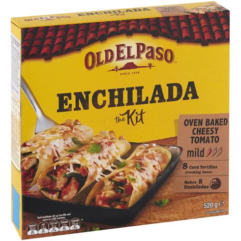 Calories in Old El Paso Enchilada Kit Mild Calorie Counter Australia