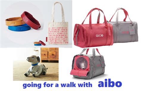 SONY aibo accessories Carry BAG + MotherHouse COLLAR set AI Dog Robbot | eBay