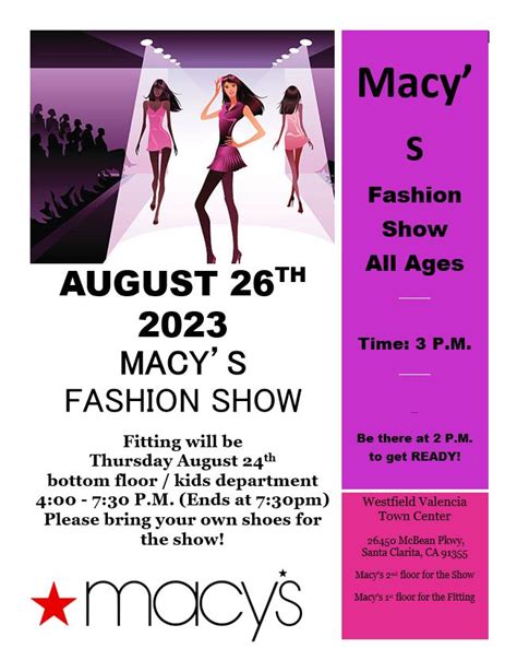 MACY’S FASHION SHOW 8-26-2023 - Santa Clarita School of Performing Arts