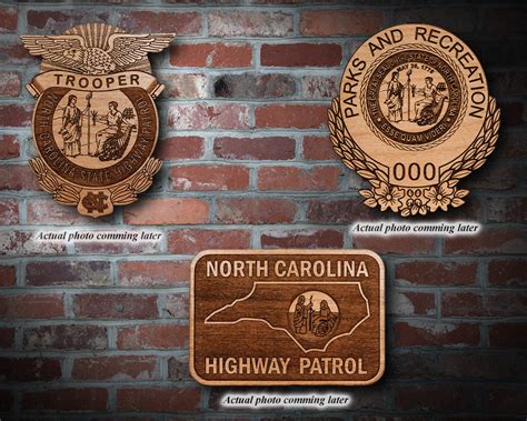 Personalized Wooden North Carolina Highway Patrol Badge or - Etsy